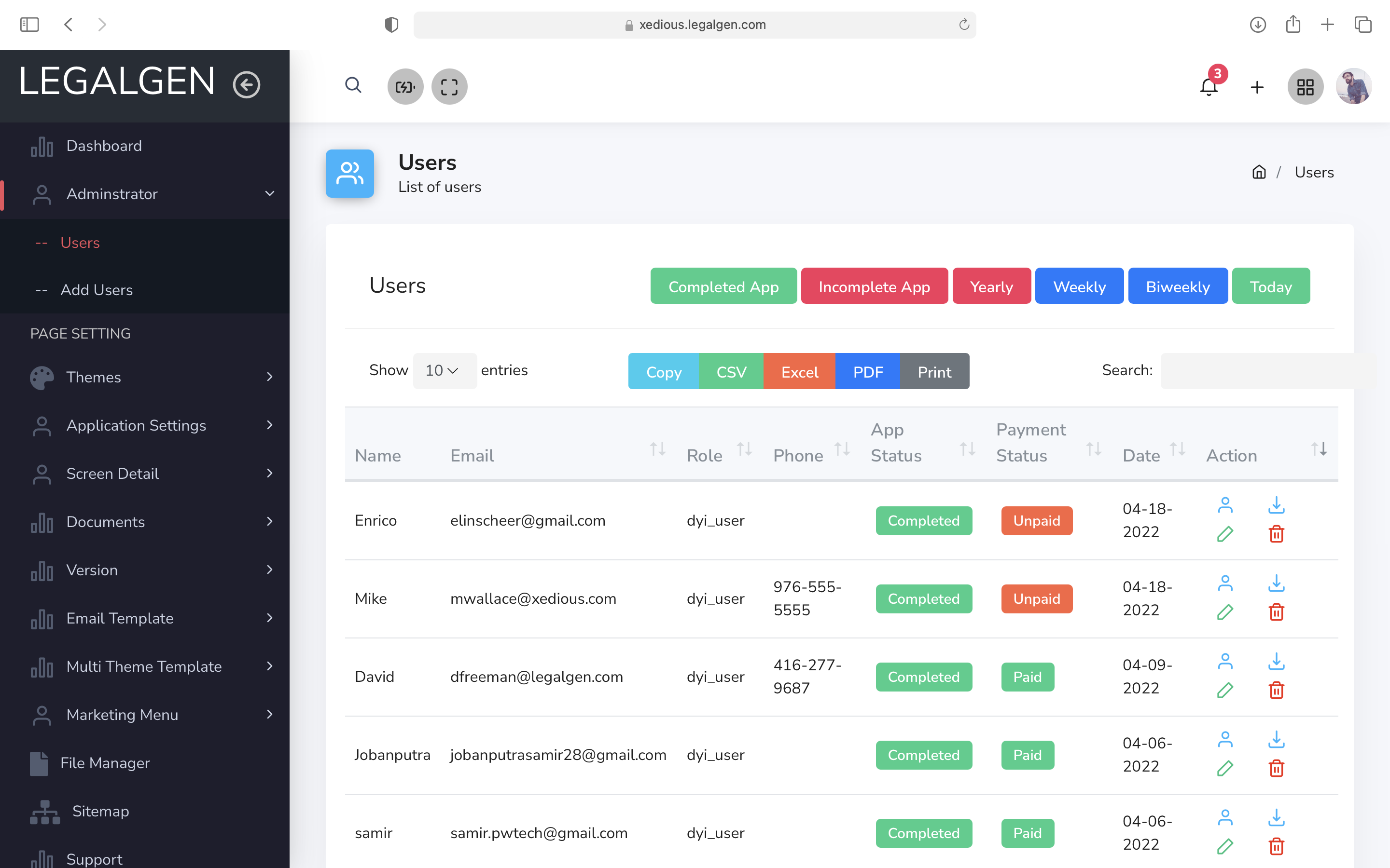 Estate Planning Application 14 LegalGEN Inc